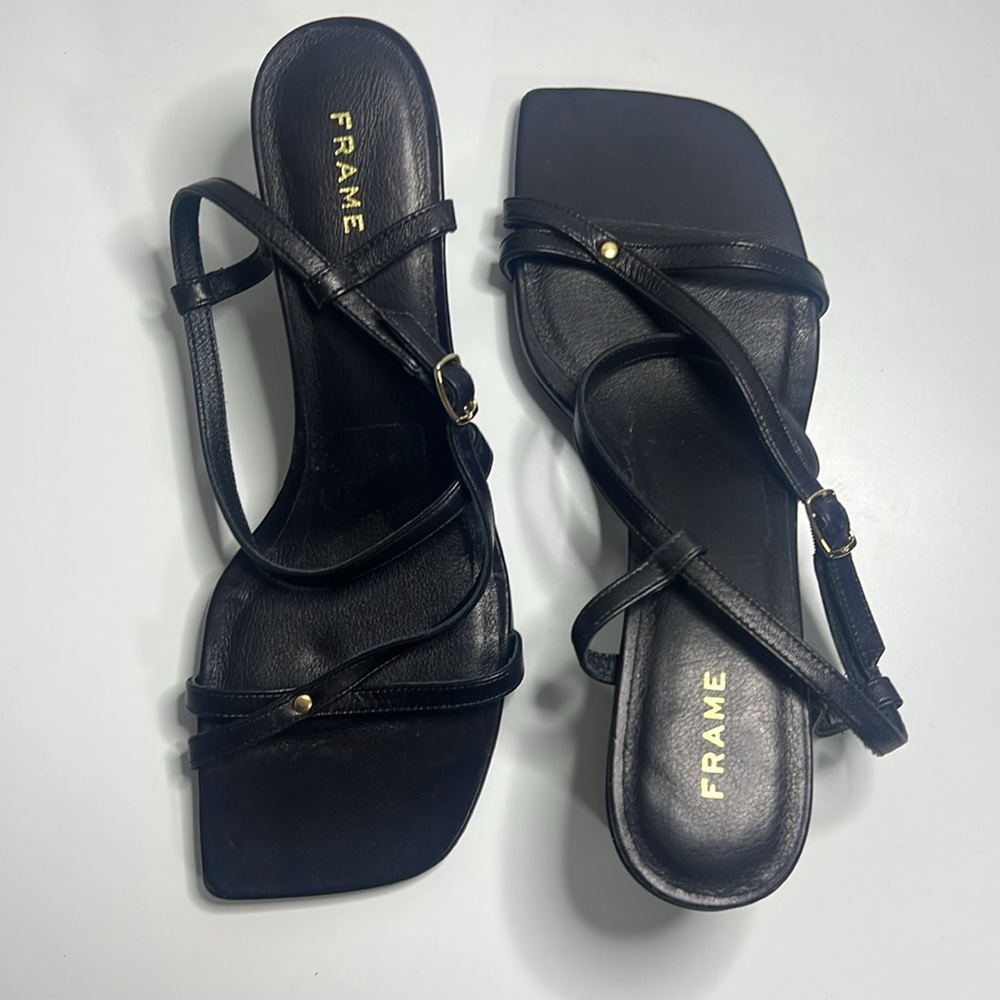 Frame - Le Braxton Strappy Heel Sandal Women Size US 5.5/EU 36.5 - Picture 6 of 11